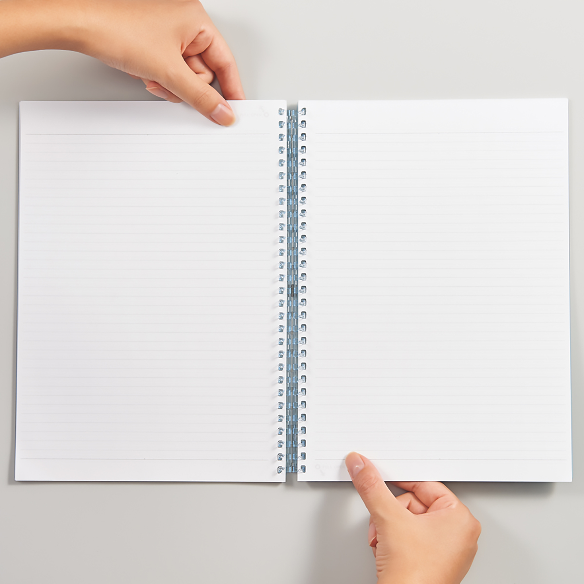 オープンリングノート　ライトブルー