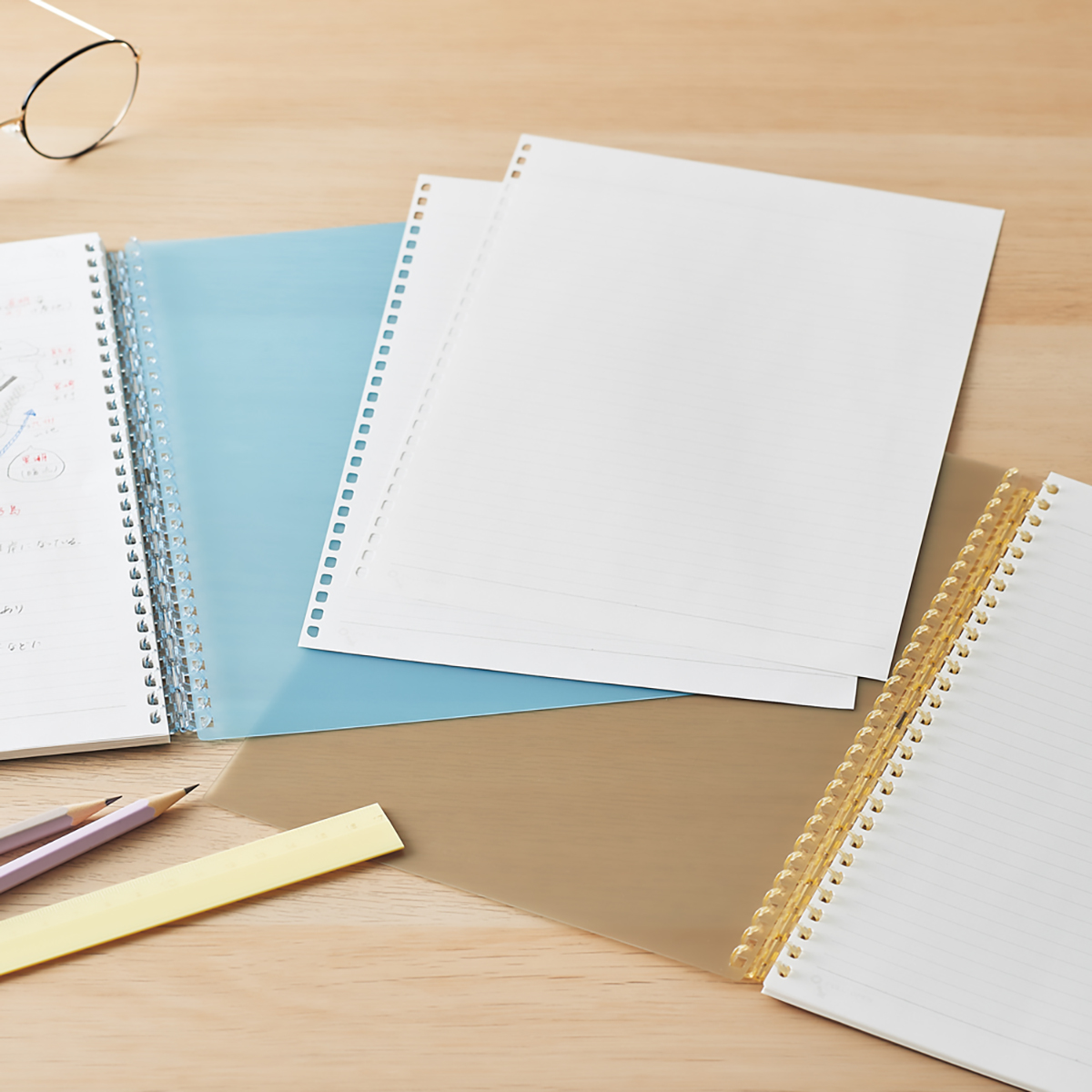 オープンリングノート　イエロー