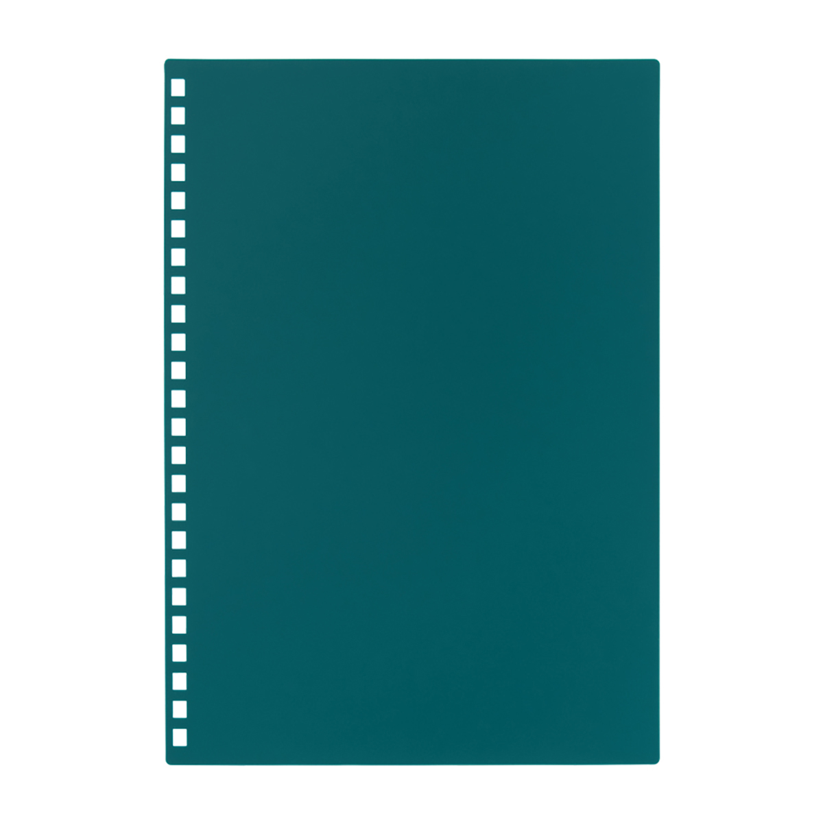 カスタマイズ　オープンリングノート　表紙　ティールグリーン