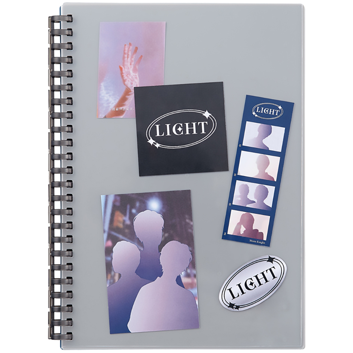 カスタマイズ　オープンリングノート　ポケットタイプ表紙　クリスタル