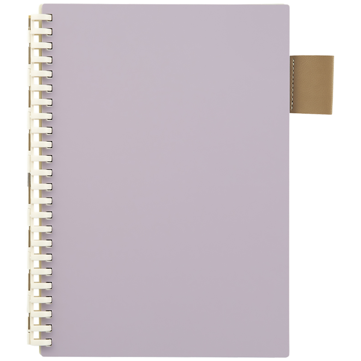 カスタマイズ　オープンリングノート　ペンホルダー付き下じき　乳白