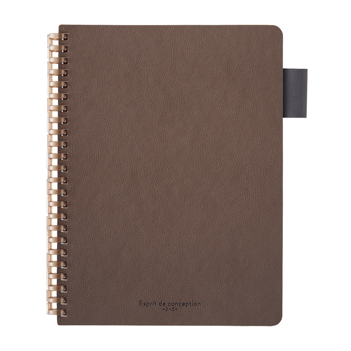 オープンリングノート（合皮表紙）　ブラウン