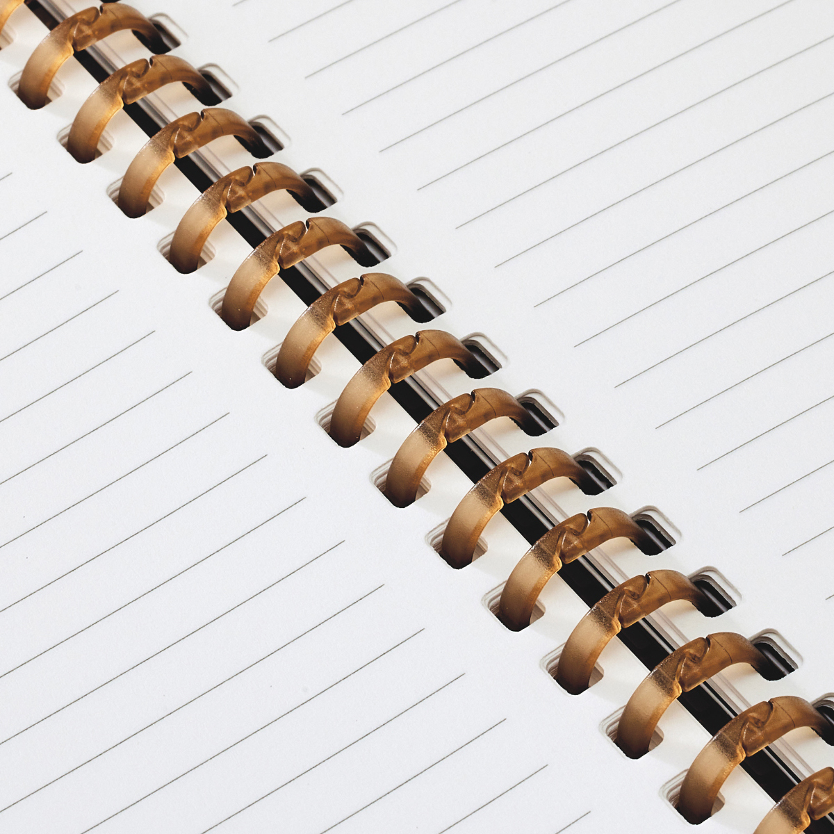 オープンリングノート（合皮表紙）　ブラウン