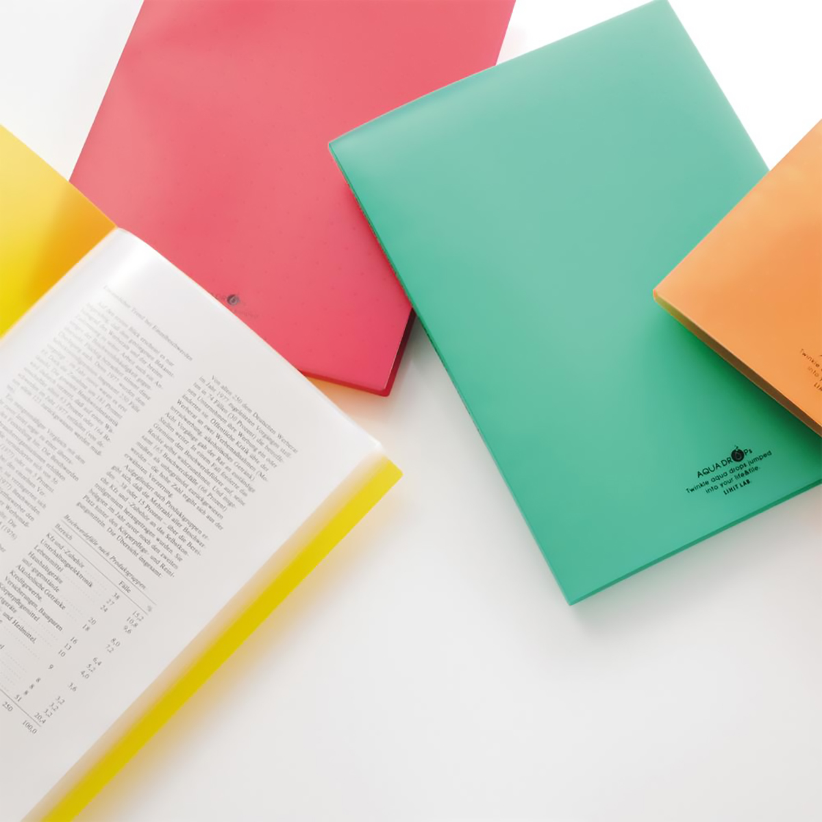 ＡＱＵＡ　ＤＲＯＰｓ　クリヤーブック　青緑