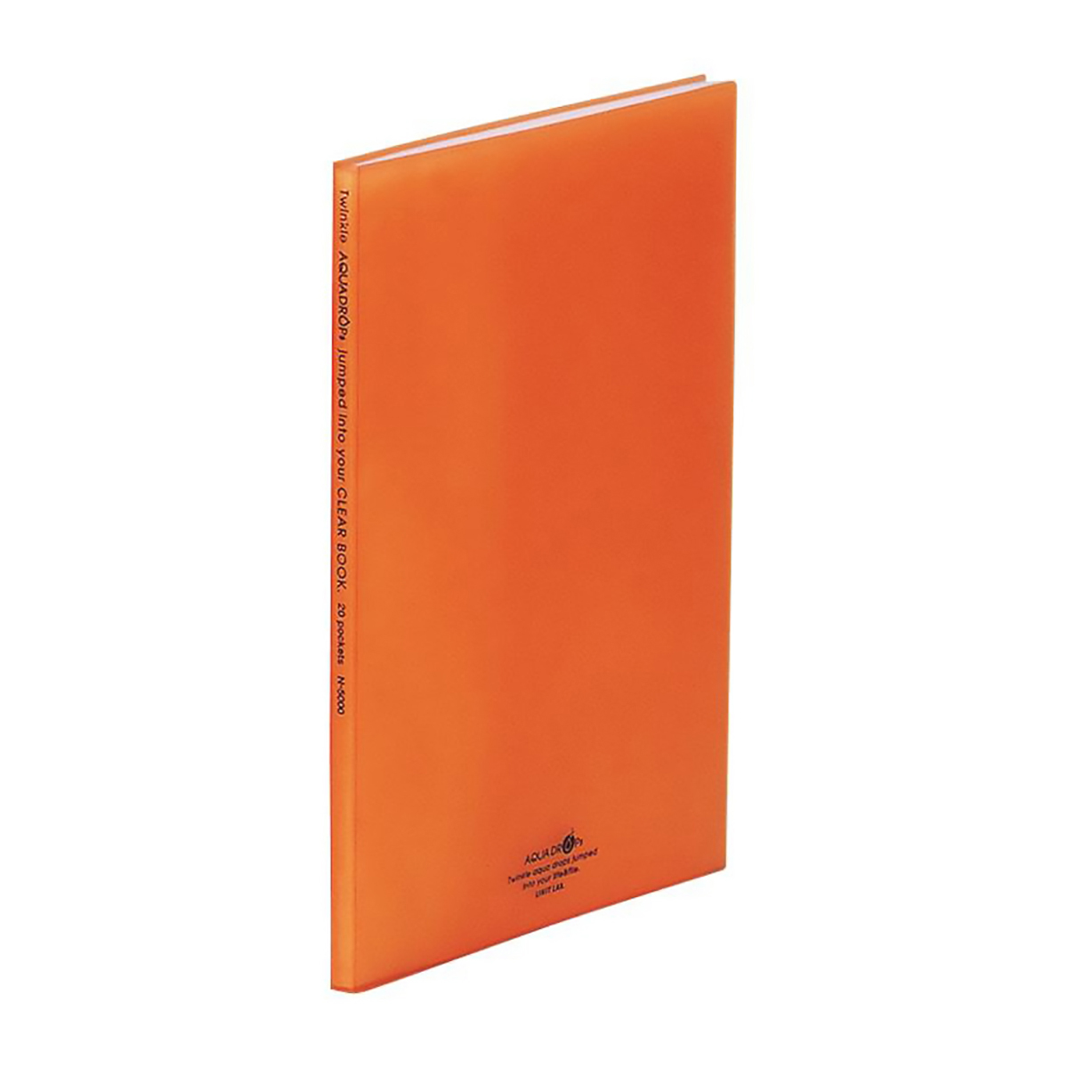 ＡＱＵＡ　ＤＲＯＰｓ　クリヤーブック　橙