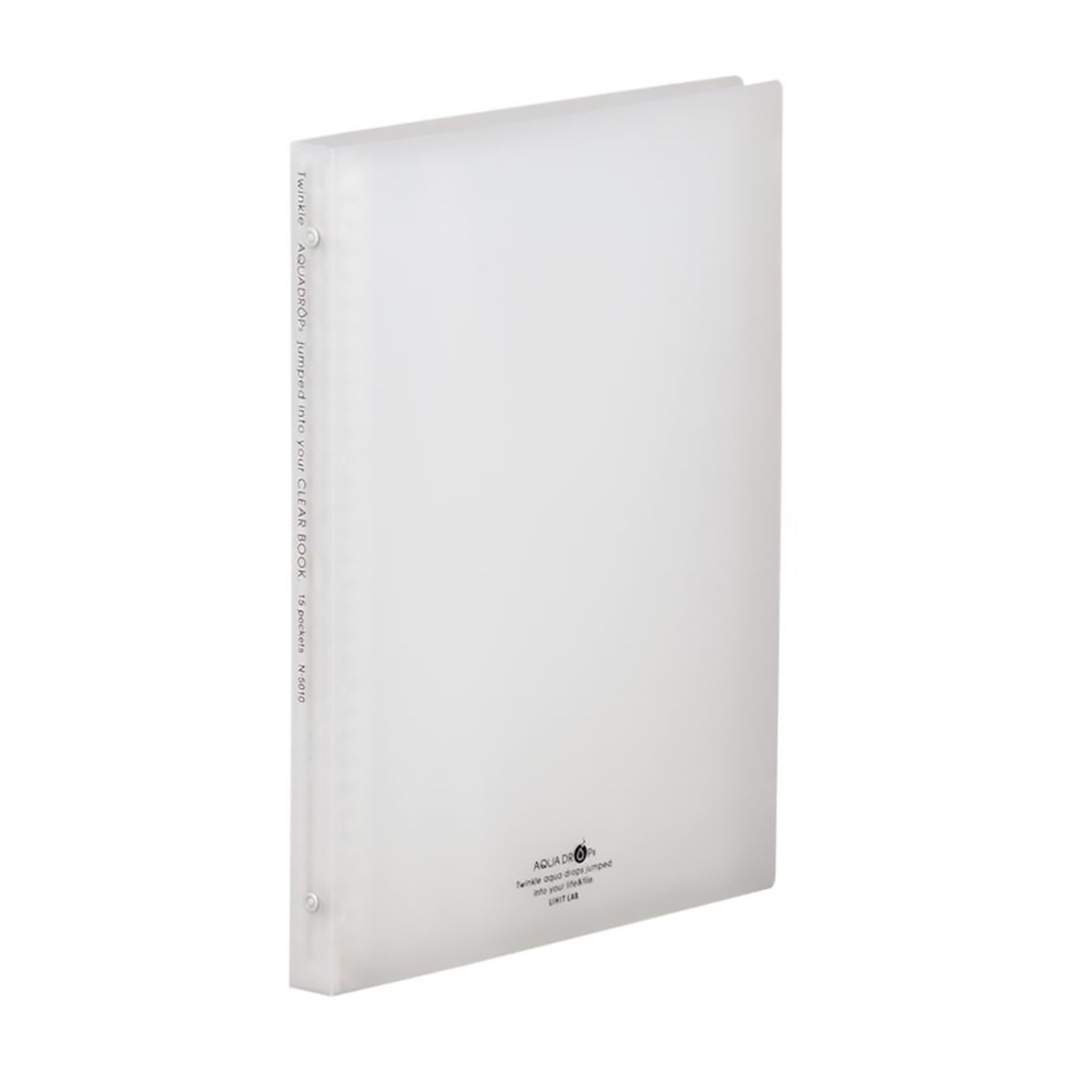 ＡＱＵＡ　ＤＲＯＰｓ　クリヤーブック＜ポケット交換タイプ＞　乳白