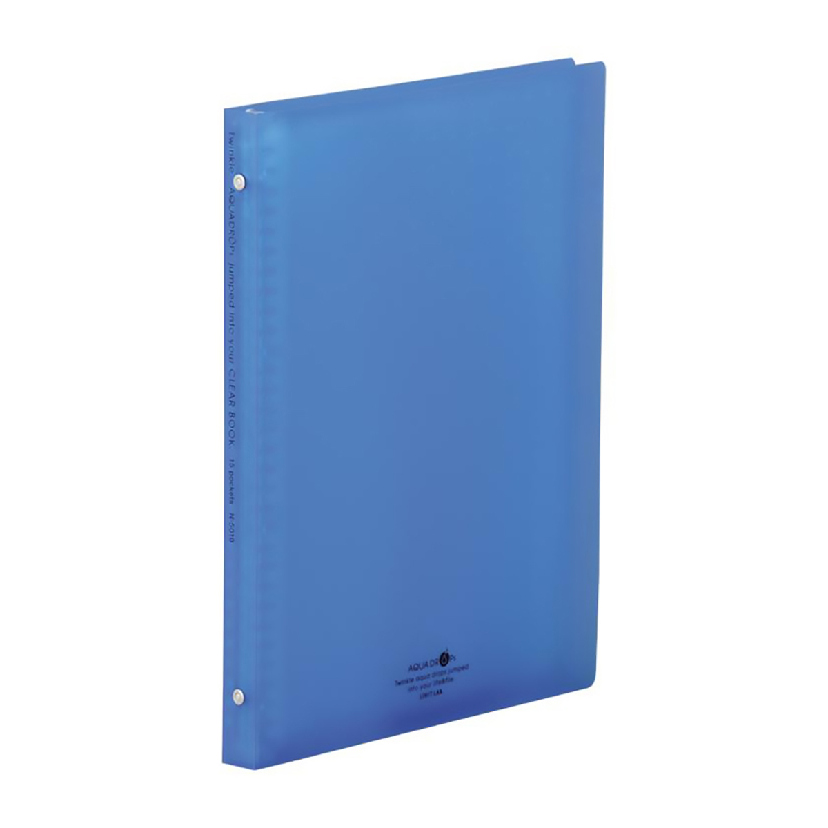 ＡＱＵＡ　ＤＲＯＰｓ　クリヤーブック＜ポケット交換タイプ＞　青