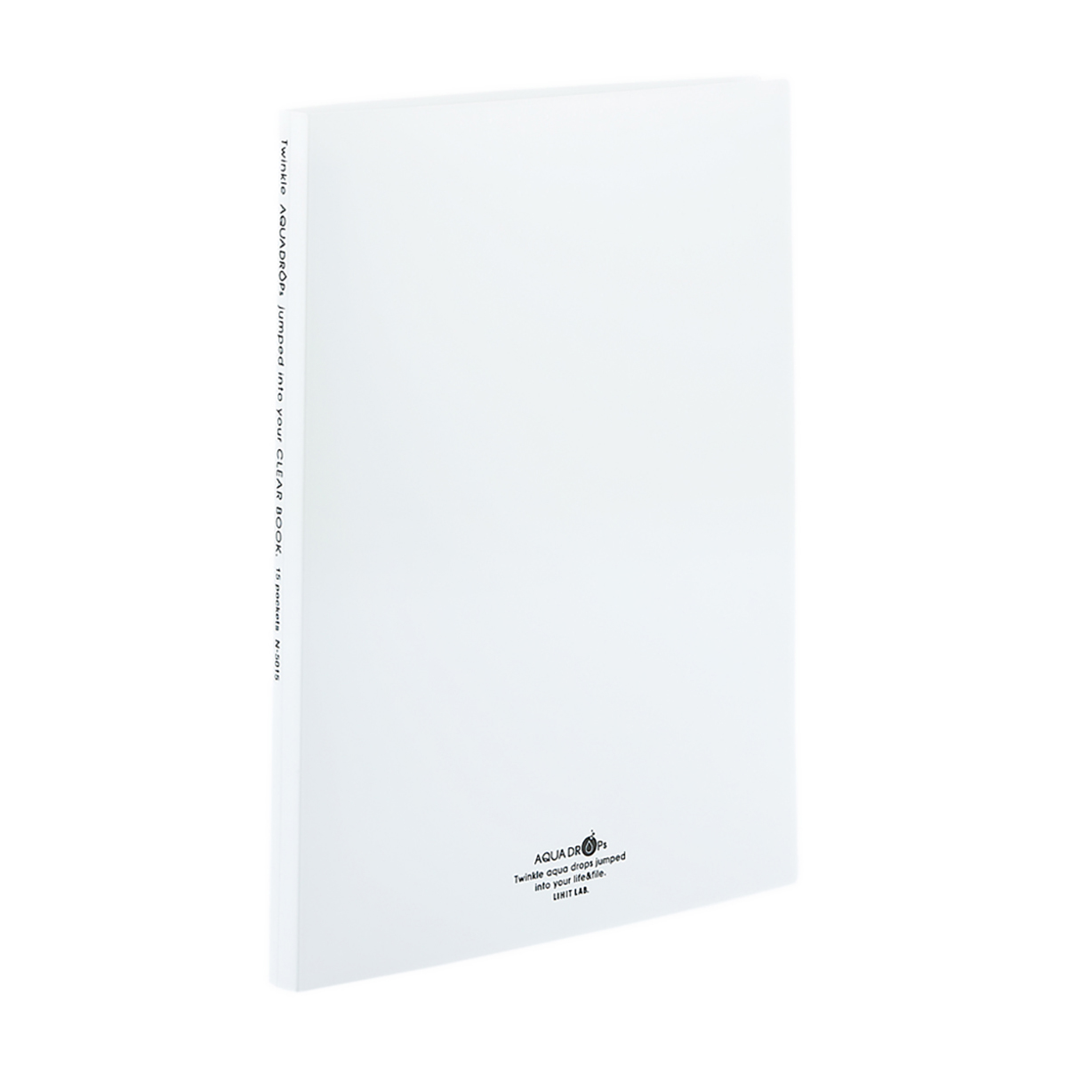 ＡＱＵＡ　ＤＲＯＰｓ　クリヤーブック＜ポケット交換タイプ＞　白
