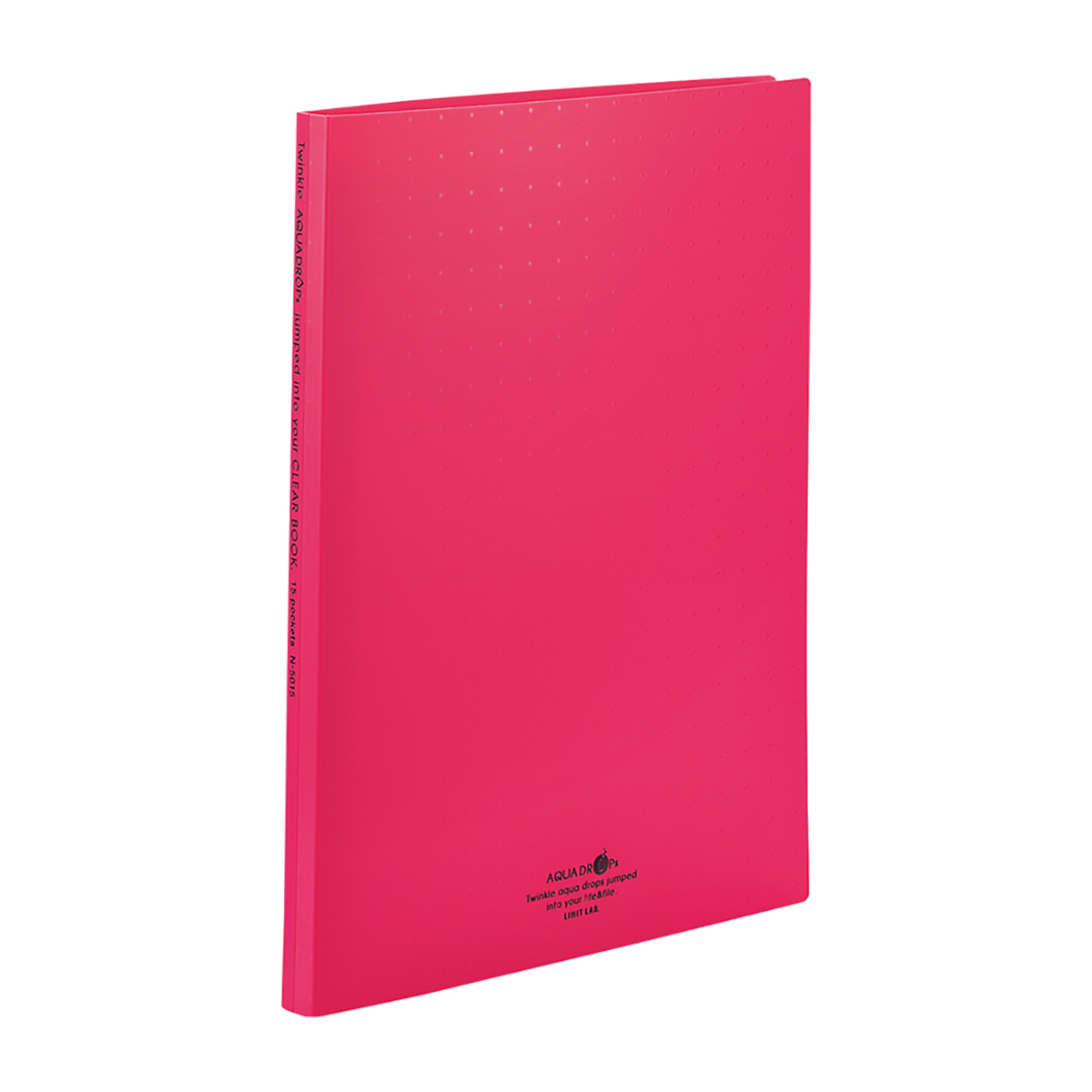 ＡＱＵＡ　ＤＲＯＰｓ　クリヤーブック＜ポケット交換タイプ＞　赤