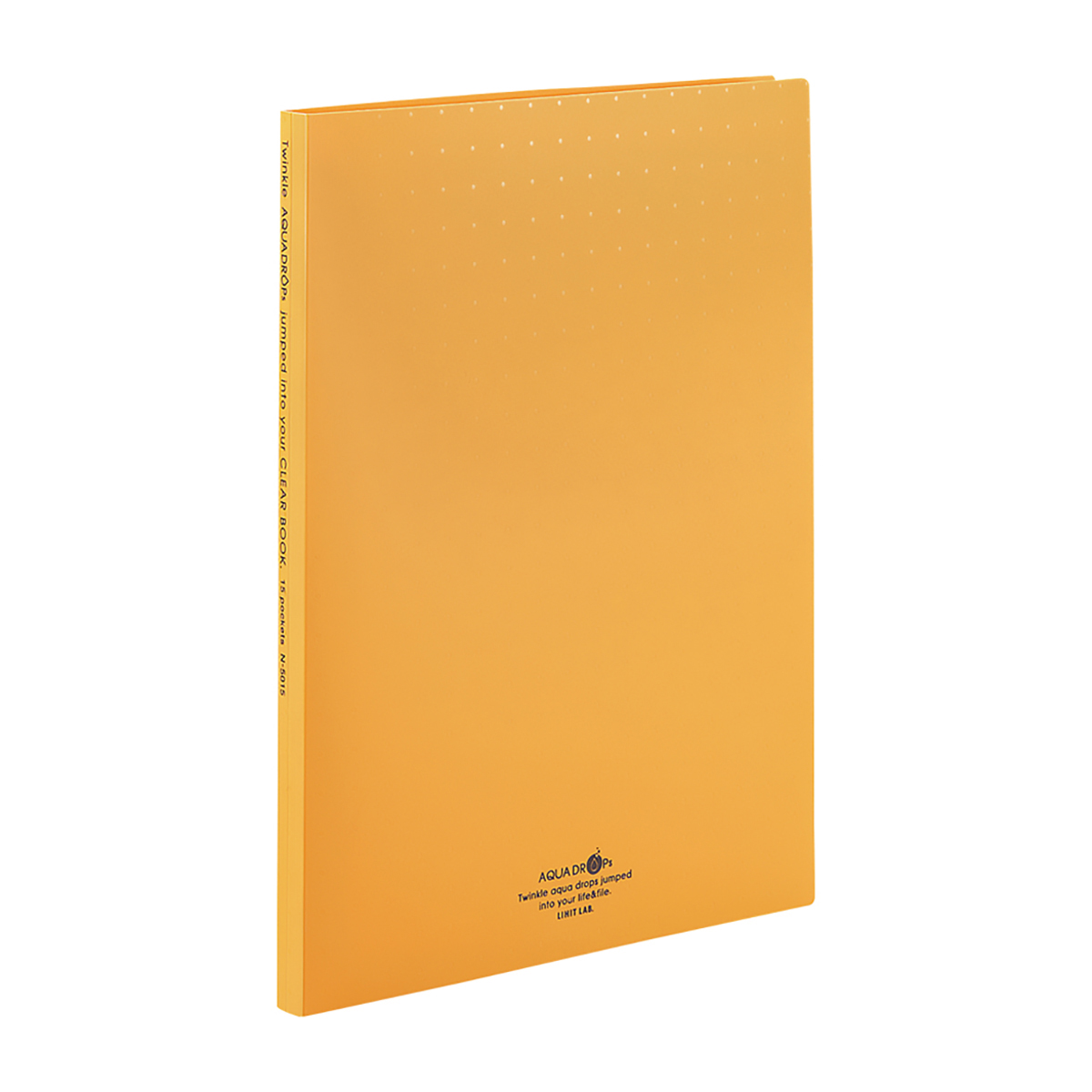 ＡＱＵＡ　ＤＲＯＰｓ　クリヤーブック＜ポケット交換タイプ＞　橙