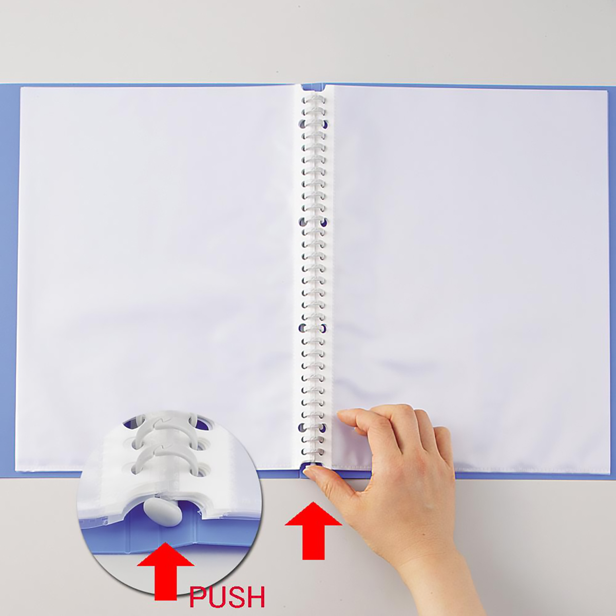 ＡＱＵＡ　ＤＲＯＰｓ　クリヤーブック＜ポケット交換タイプ＞　橙