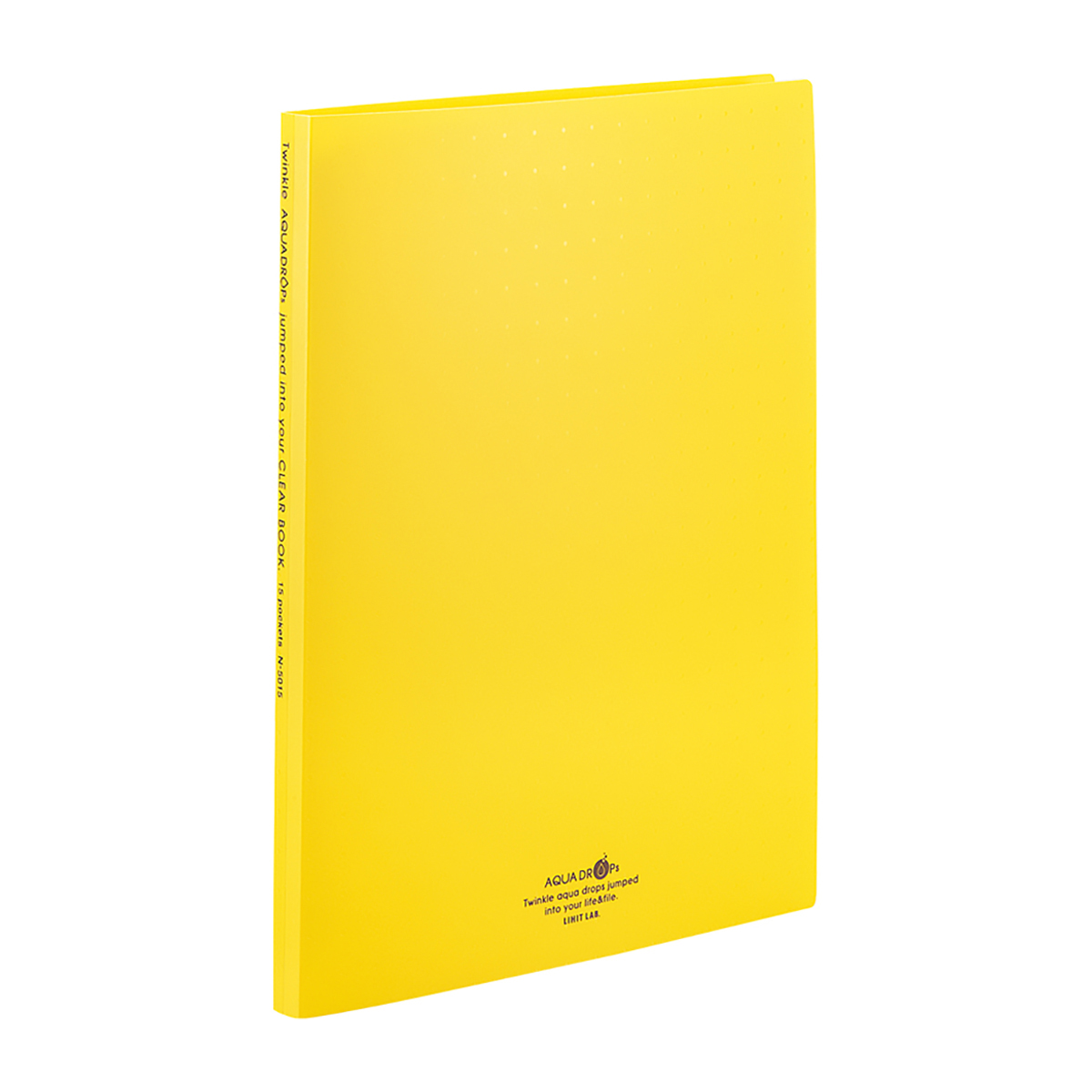 ＡＱＵＡ　ＤＲＯＰｓ　クリヤーブック＜ポケット交換タイプ＞　黄