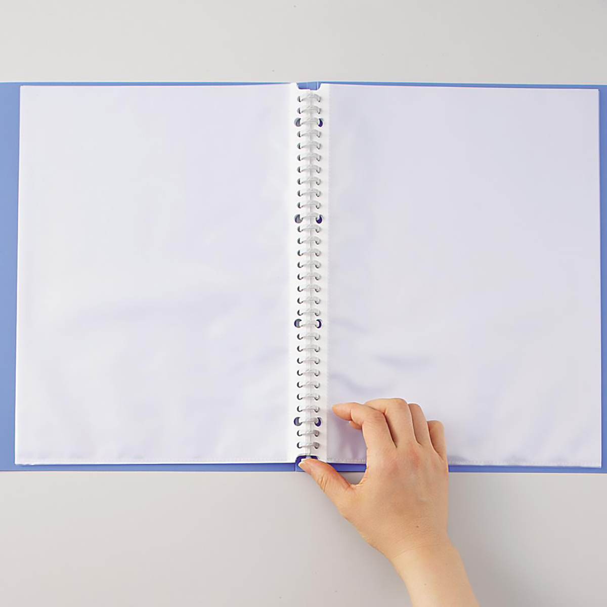 ＡＱＵＡ　ＤＲＯＰｓ　クリヤーブック＜ポケット交換タイプ＞　青