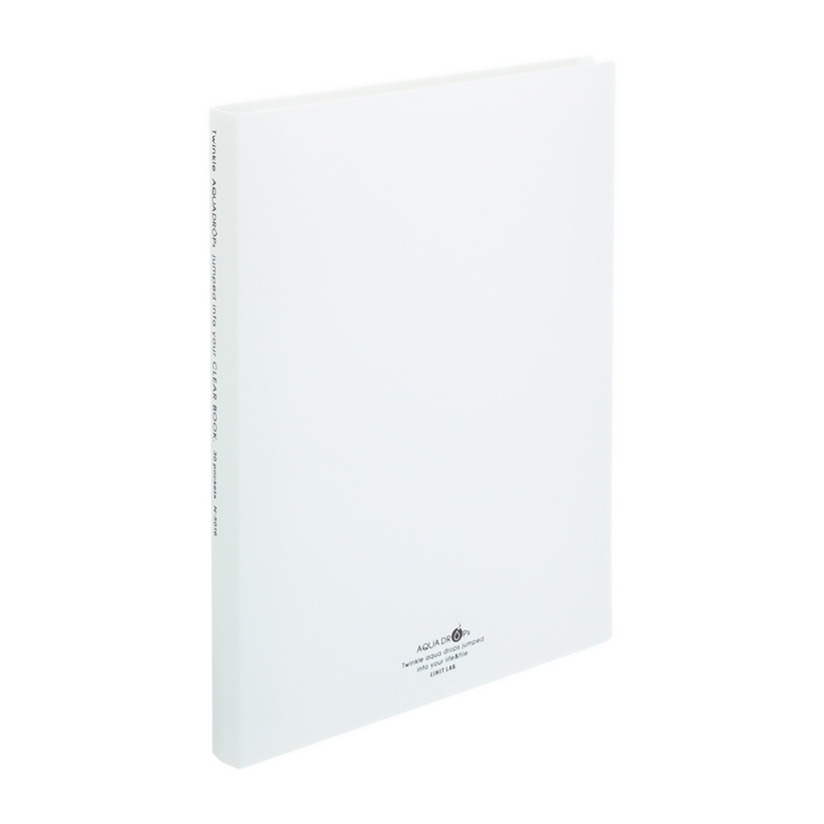 ＡＱＵＡ　ＤＲＯＰｓ　クリヤーブック＜ポケット交換タイプ＞　白