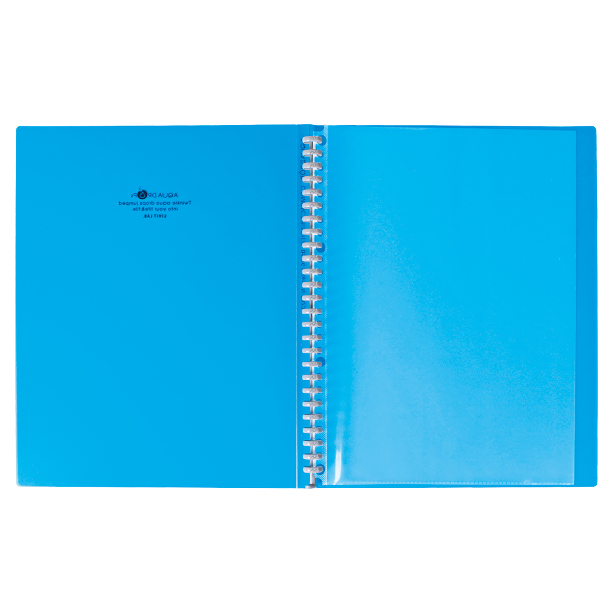 ＡＱＵＡ　ＤＲＯＰｓ　コンパクトバインダー　青