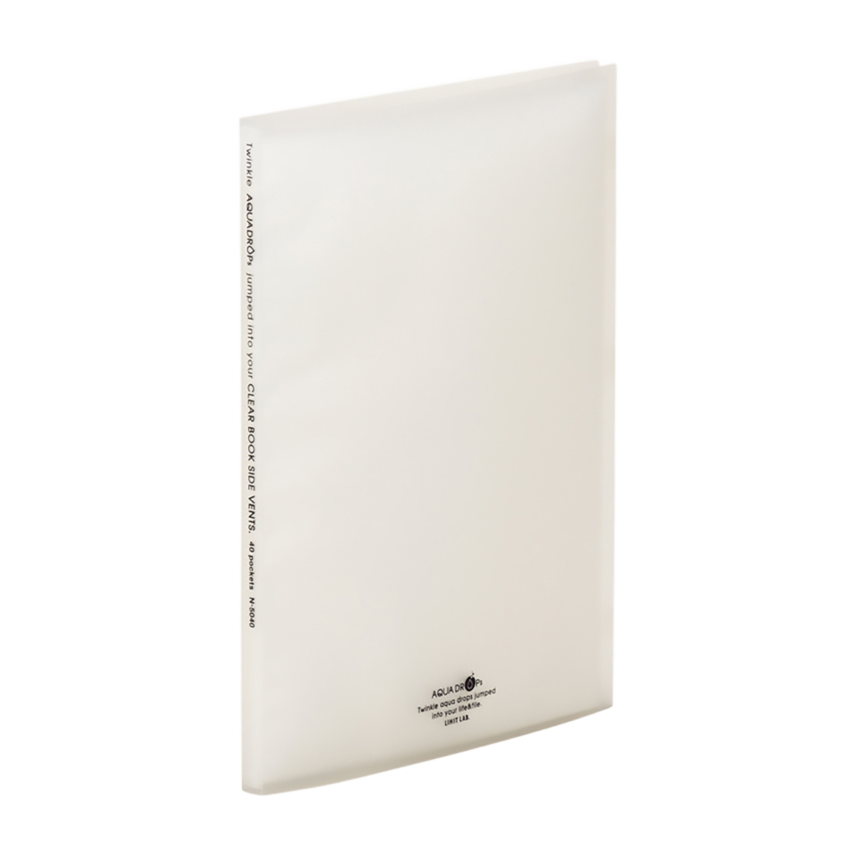 ＡＱＵＡ　ＤＲＯＰｓ　クリヤーブック＜サイドベンツ＞　乳白