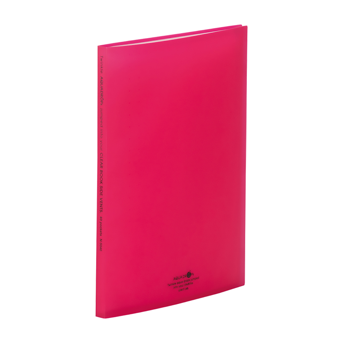 ＡＱＵＡ　ＤＲＯＰｓ　クリヤーブック＜サイドベンツ＞　赤