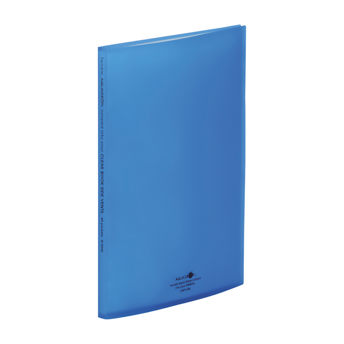 ＡＱＵＡ　ＤＲＯＰｓ　クリヤーブック＜サイドベンツ＞　青