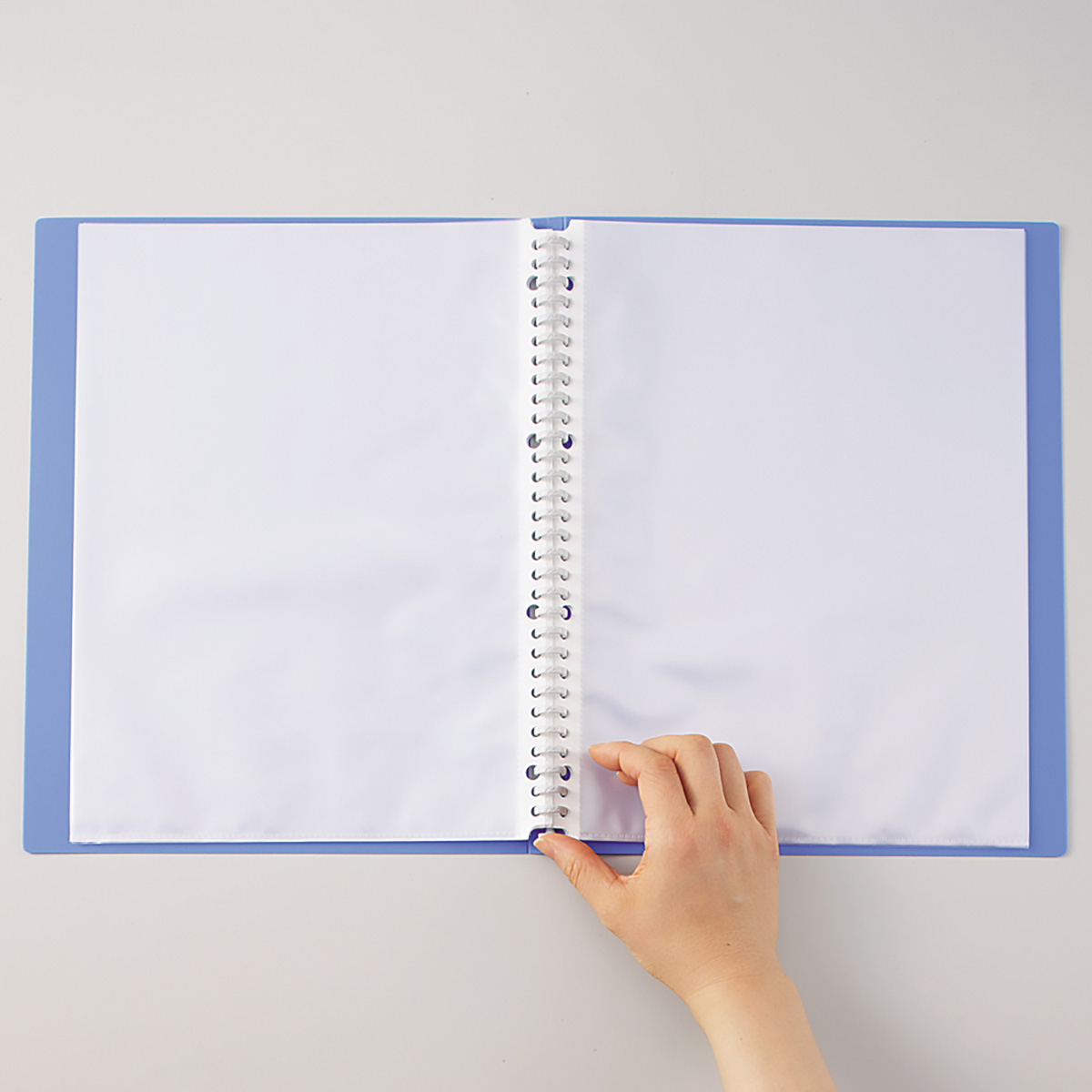 ＡＱＵＡ　ＤＲＯＰｓ　クリヤーブック＜ポケット交換タイプ＞　藍