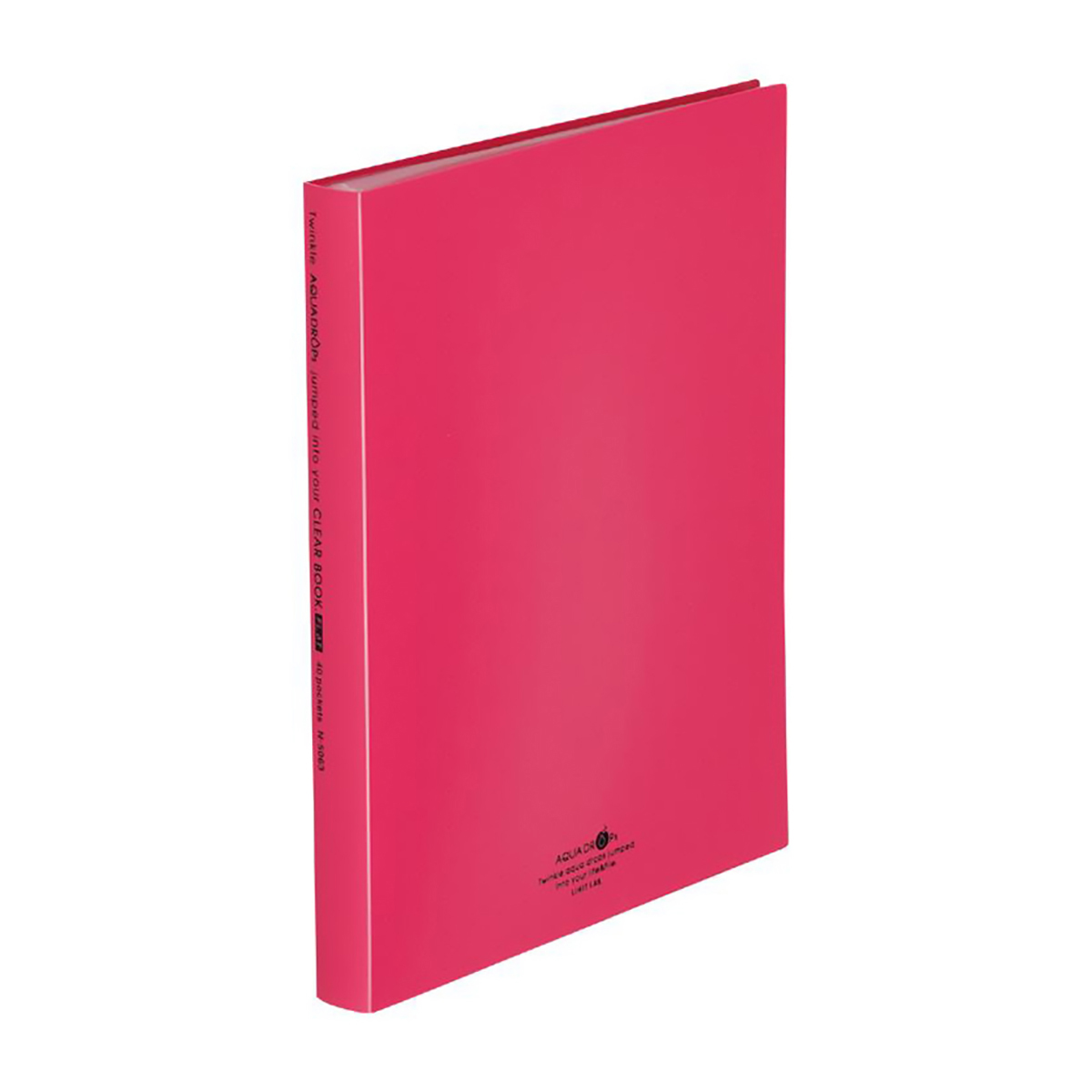 ＡＱＵＡ　ＤＲＯＰｓ　クリヤーブックフラット　赤