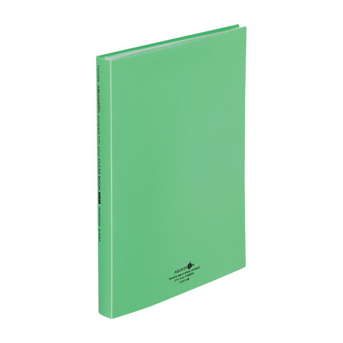 ＡＱＵＡ　ＤＲＯＰｓ　クリヤーブックフラット　黄緑