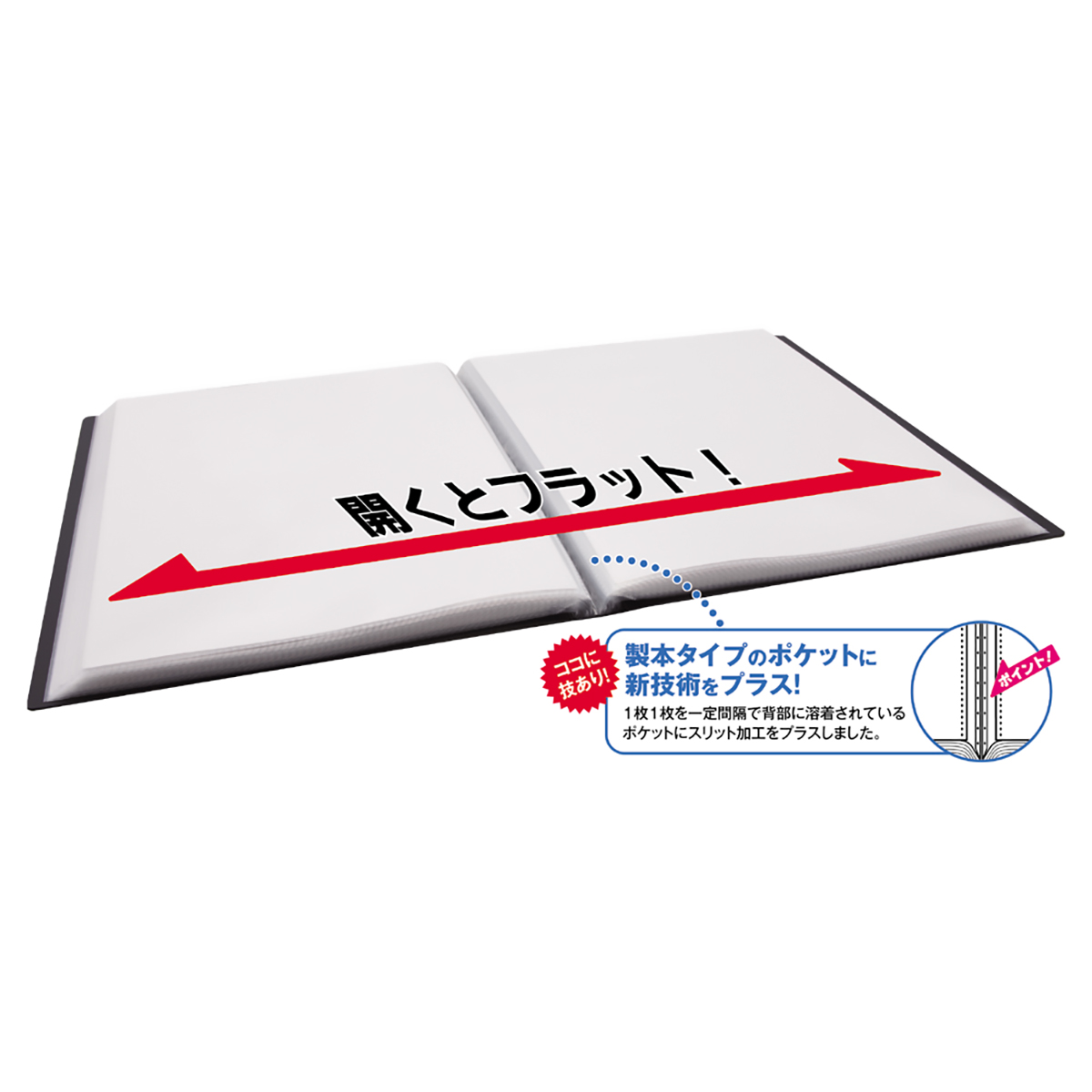 ＡＱＵＡ　ＤＲＯＰｓ　クリヤーブックフラット　青