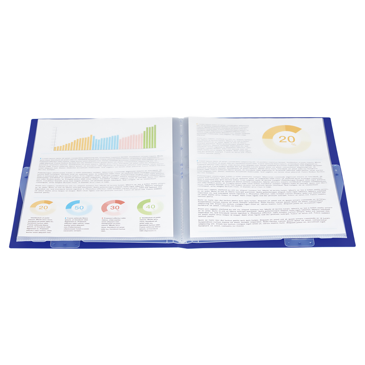 ＣＵＢＥ　ＦＩＺＺ　クリヤーブック＜スタンド式＞　ネイビー