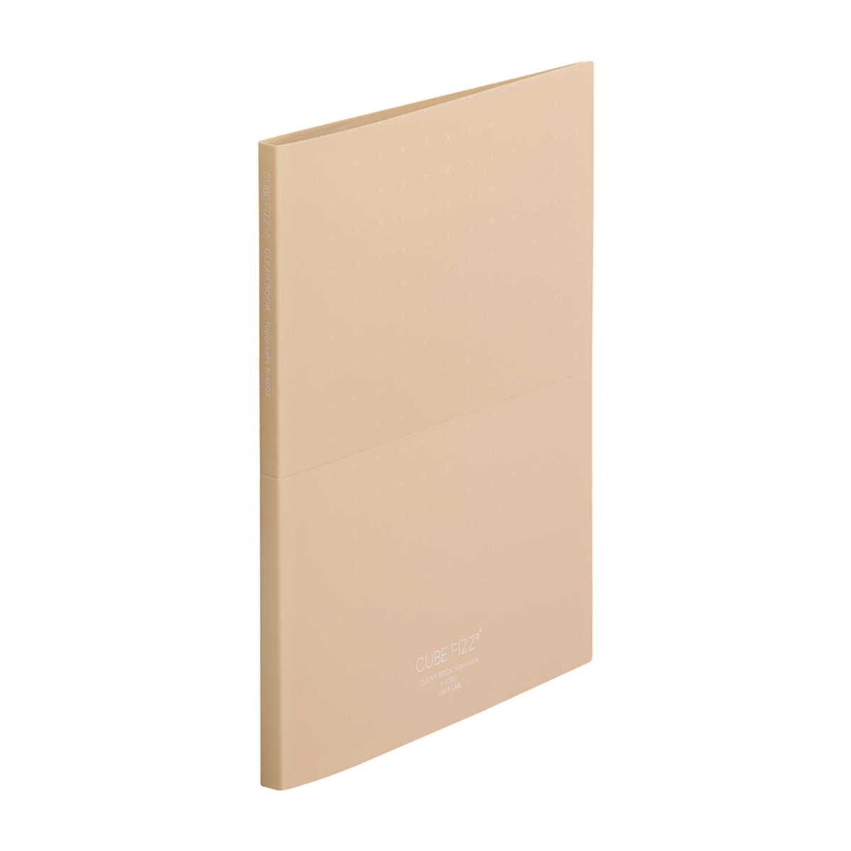 ＣＵＢＥ　ＦＩＺＺ　クリヤーブック＜スタンド式＞　ベージュ