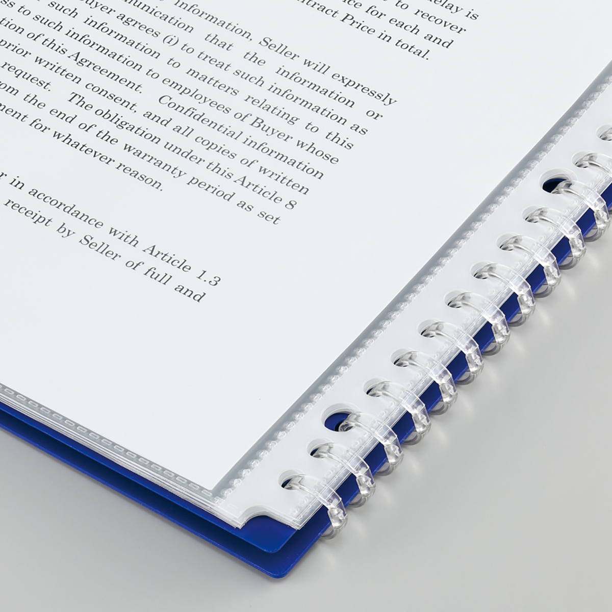 ＣＵＢＥ　ＦＩＺＺ　イージーチェンジ・クリヤーブック　ブルー