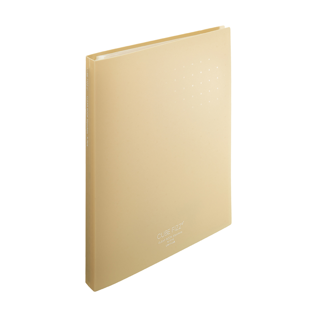ＣＵＢＥ　ＦＩＺＺ　クリヤーブック＜ポケット交換タイプ＞　ベージュ