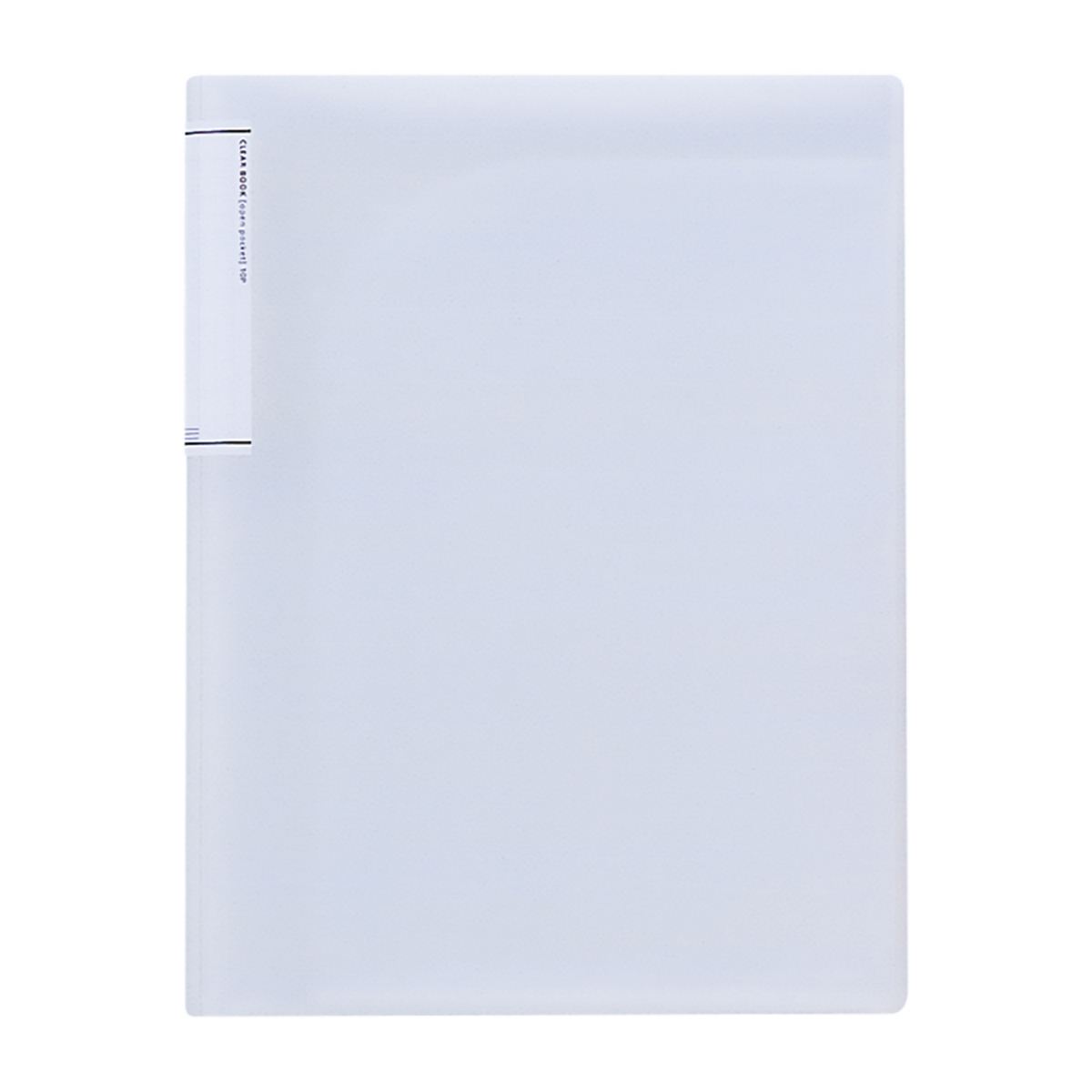 クリヤーブック（オープンポケット）　乳白