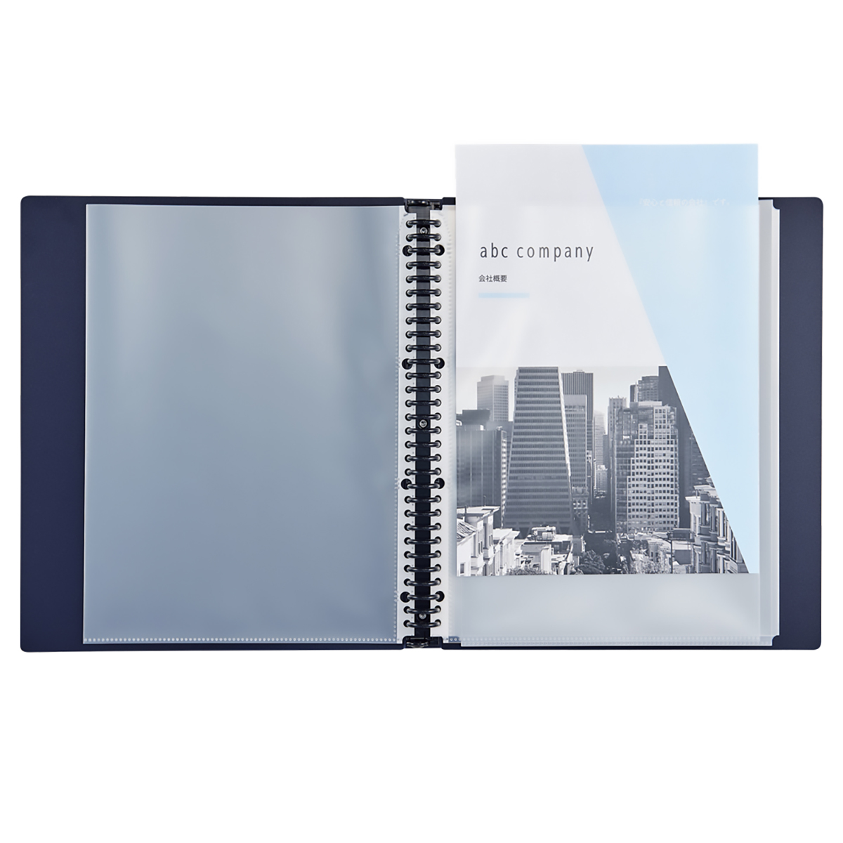 ＳＥＬＦＡＮＡ　クリヤーブック＜ポケット交換式＞　ネイビーブラック