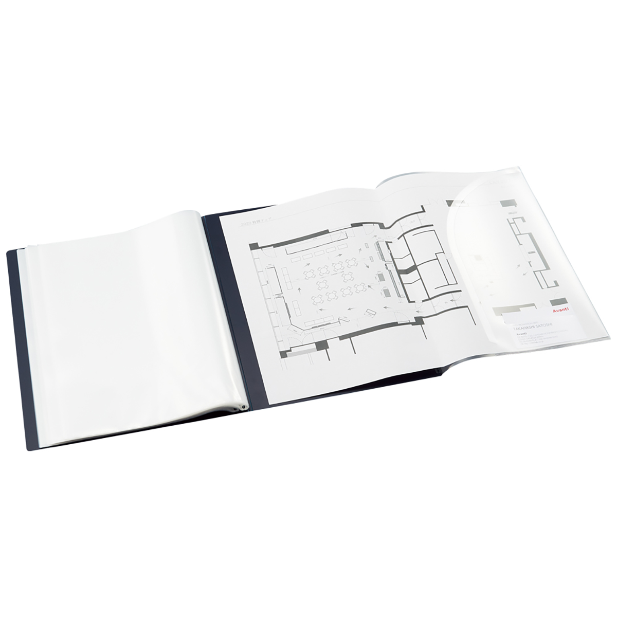 ＡＬＴＮＡ　クリヤーブック　４０Ｐ　ライトブルー