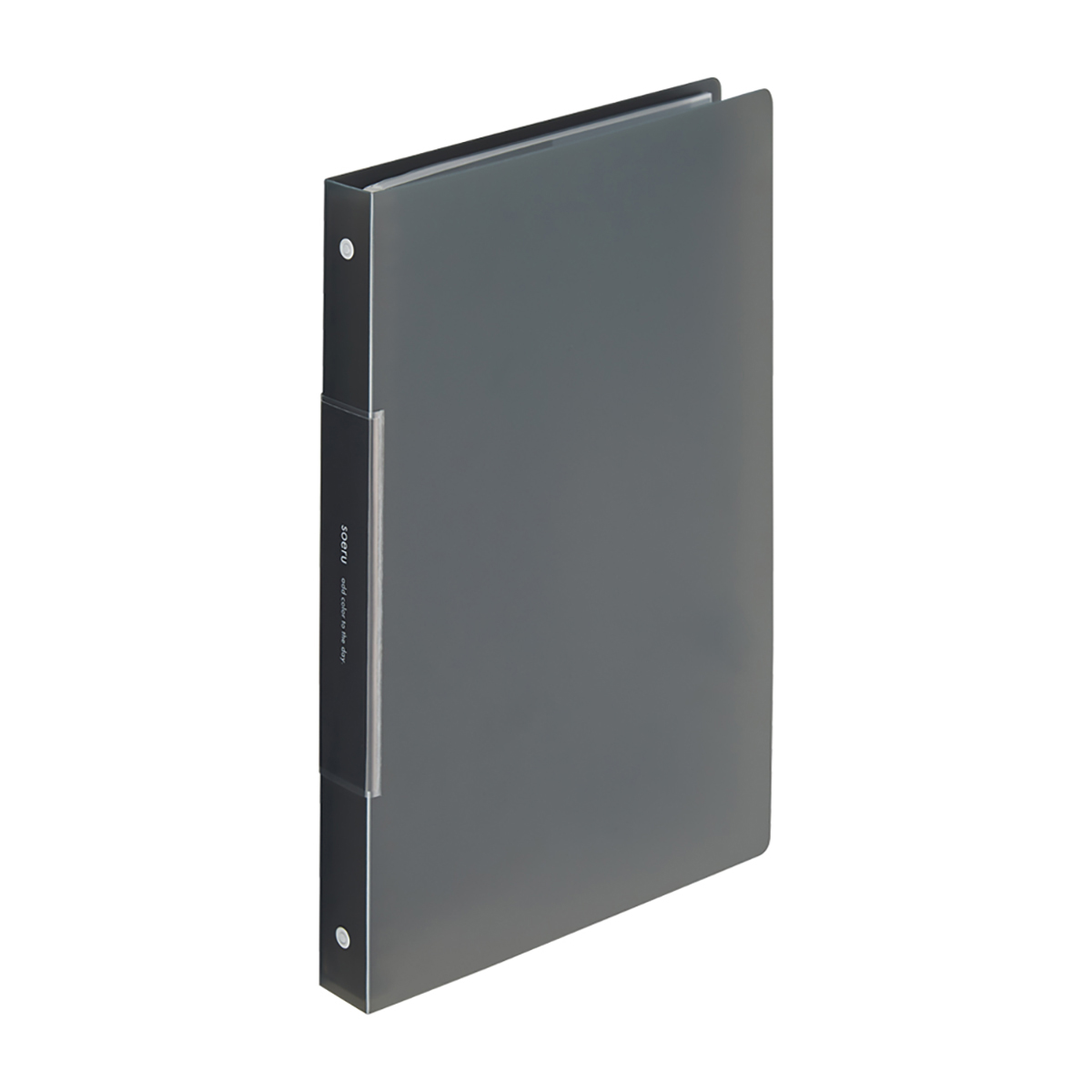 ｓｏｅｒｕ　クリヤーブック＜ポケット交換タイプ＞　スモークブラック
