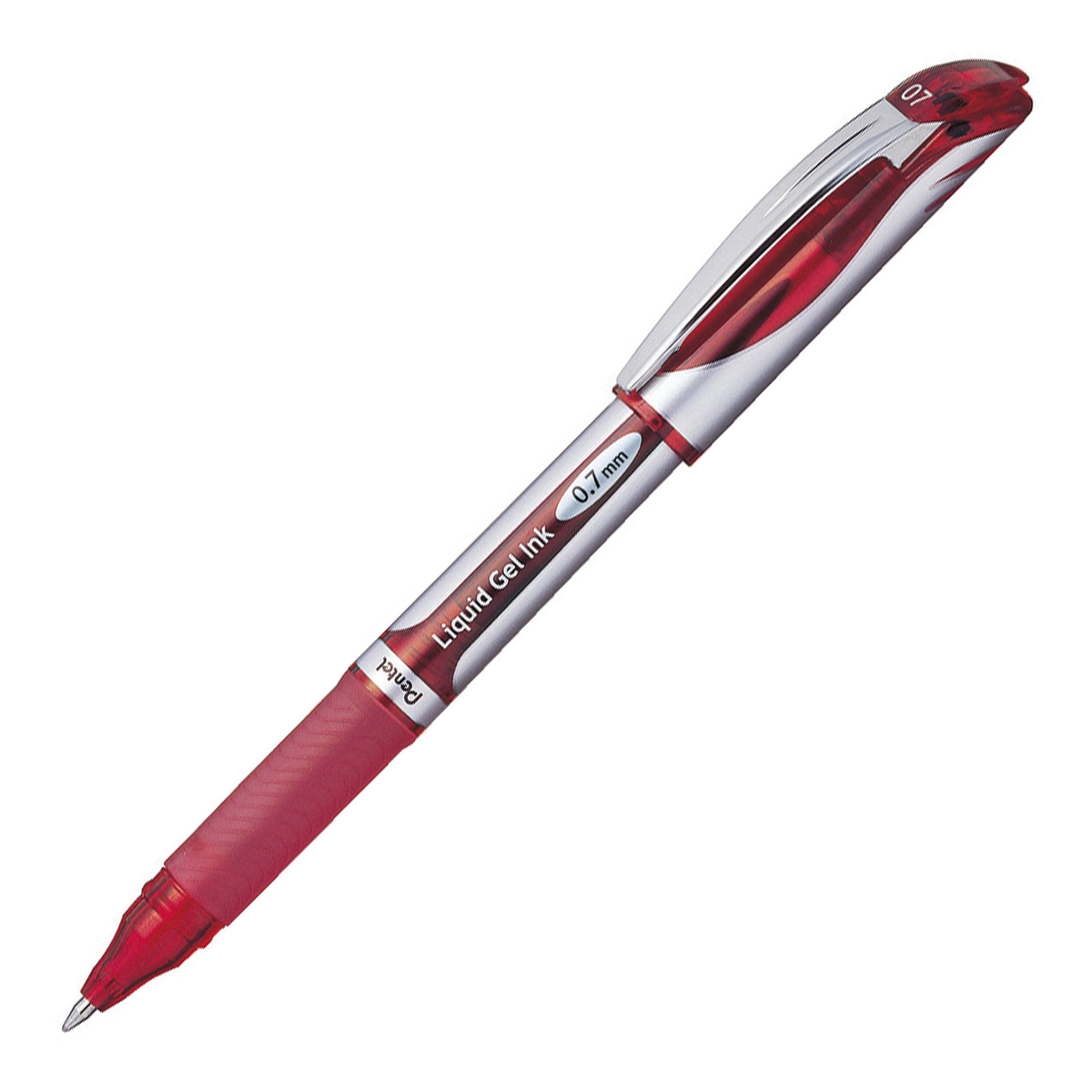 ぺんてる ゲルインキボールペン エナージェル キャップ式 0.7mm 赤 BL57-B