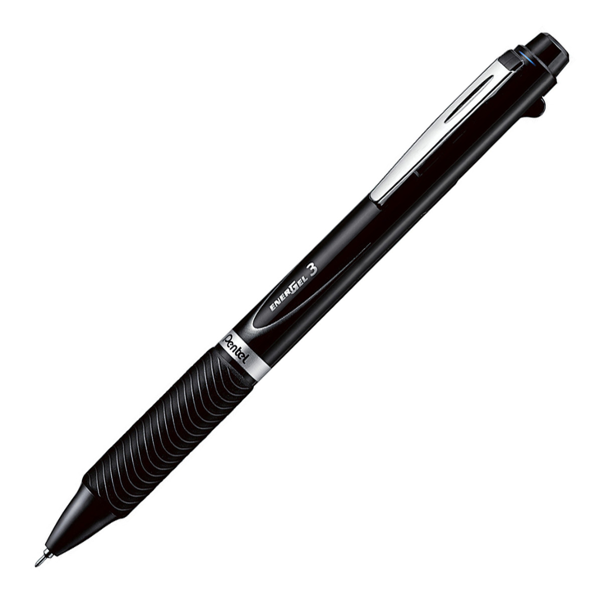 ぺんてる 3色ボールペン エナージェル 0.5mm ブラック軸 BLC35A