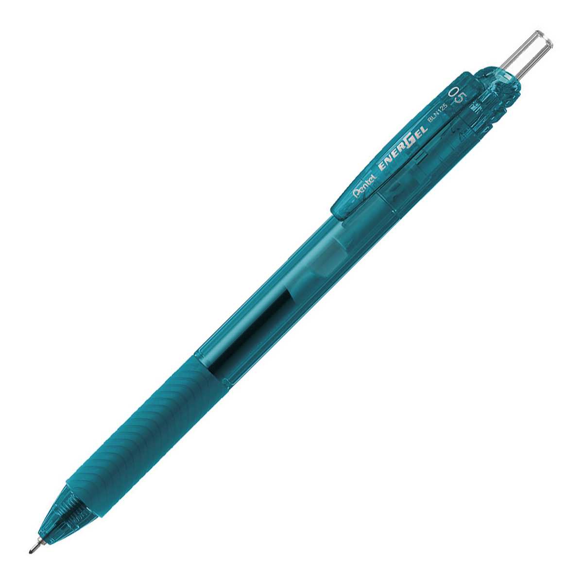 ぺんてる ゲルインキボールペン エナージェル エス 0.5mm ターコイズブルー軸 黒 BLN125S3-A
