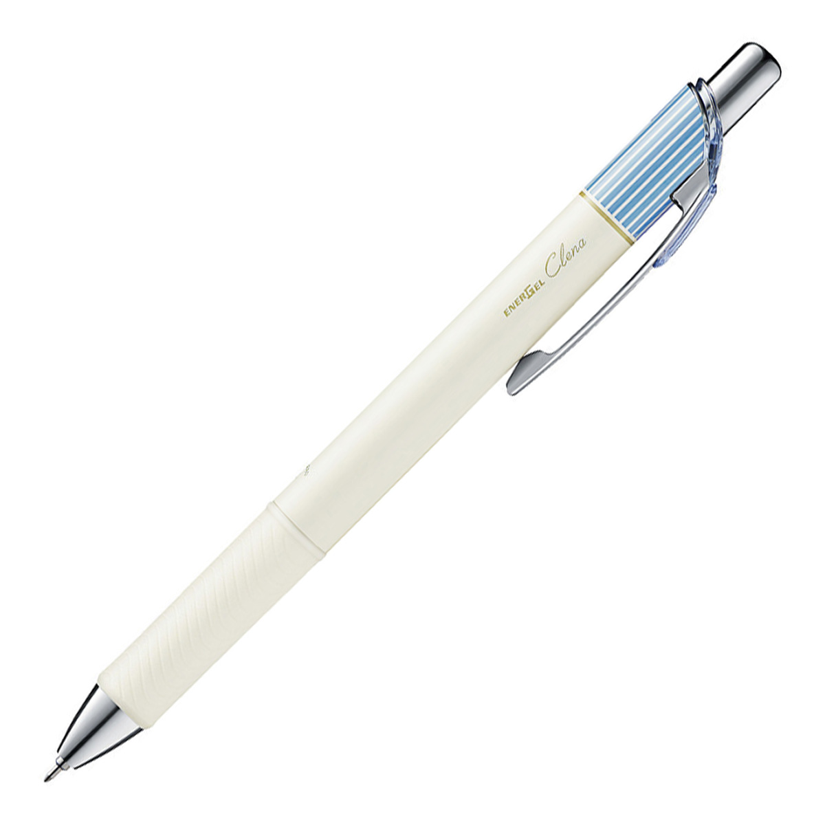 ぺんてる ゲルインキボールペン エナージェル クレナ 0.3mm サックスブルー軸 黒 BLN73LS-A