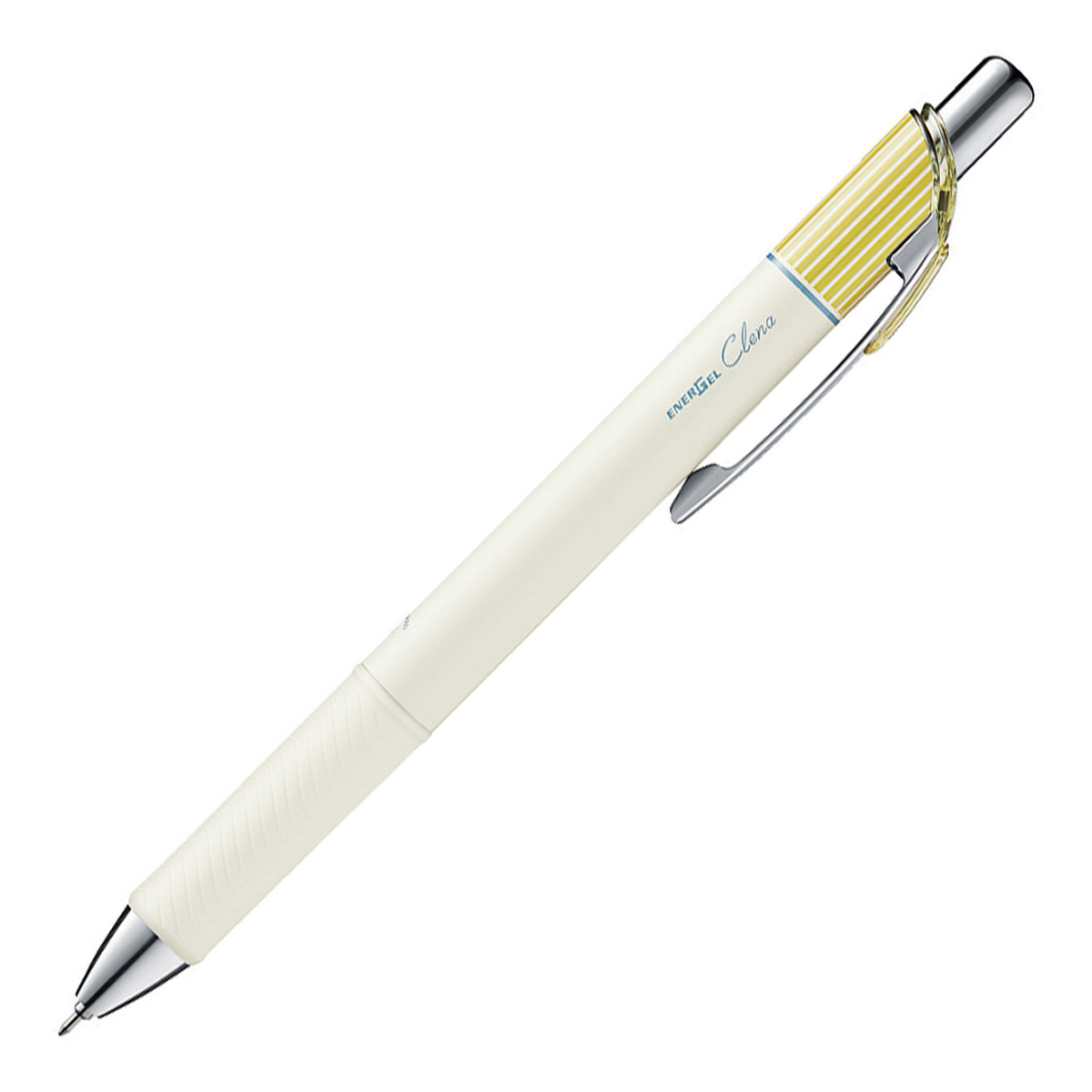 ぺんてる ゲルインキボールペン エナージェル クレナ 0.4mm ミモザイエロー軸 黒 BLN74LG-A