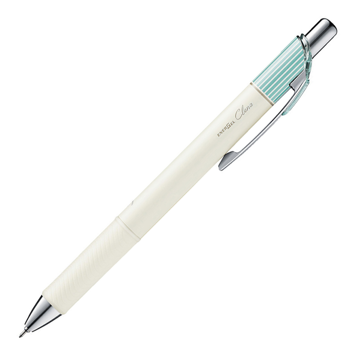 ぺんてる ゲルインキボールペン エナージェル クレナ 0.4mm ミントグリーン軸 黒 BLN74LK-A