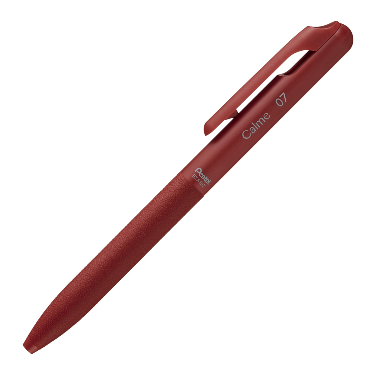 ぺんてる 油性ボールペン Calme カルム 0.7mm レッド軸 赤 BXA107B-B