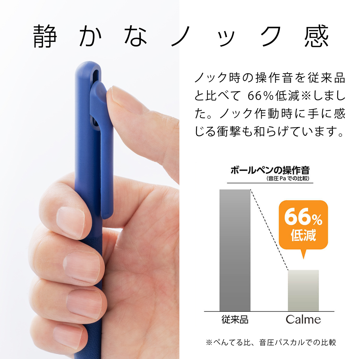 ぺんてる 油性ボールペン Calme カルム 0.7mm ブルー軸 青 BXA107C-C
