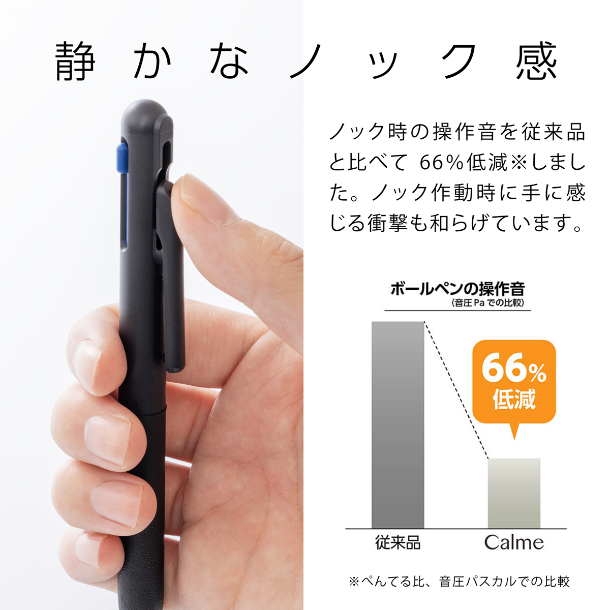 ぺんてる 3色ボールペン Calme カルム 0.5mm ブラック軸 BXAC35A