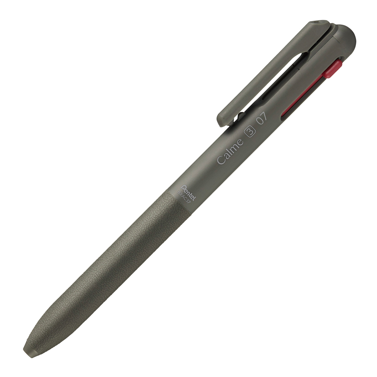 ぺんてる 3色ボールペン Calme カルム 0.7mm カーキ軸 BXAC37D