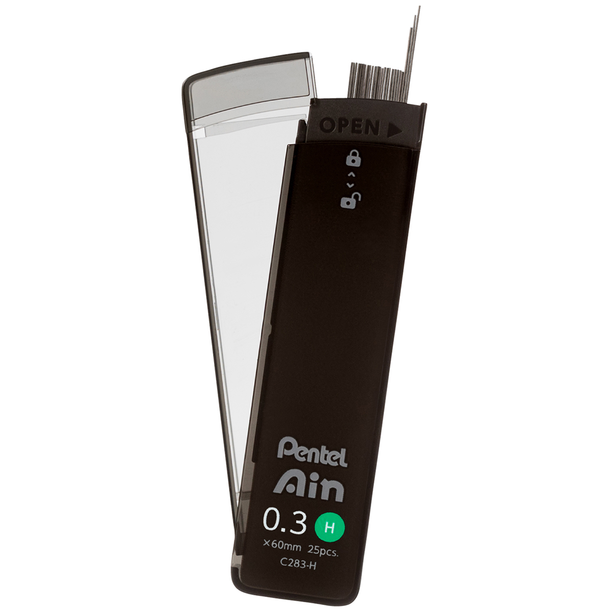 ぺんてる シャープペン芯 Pentel Ain ぺんてるアイン 0.3mm H C283-H