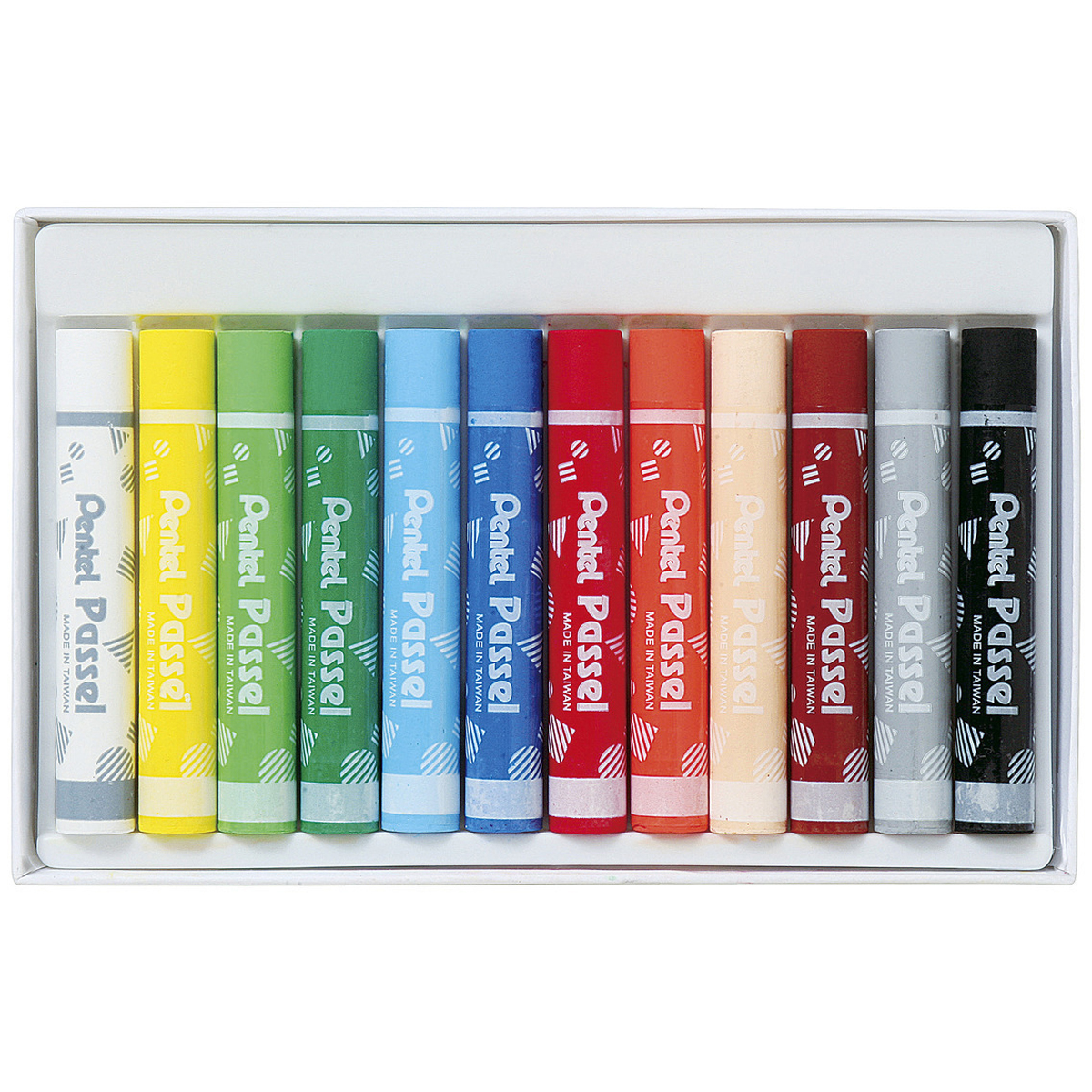 ぺんてる パス パッセル クリアラベル巻き セット 12色 使い方集付 GHPAR-12