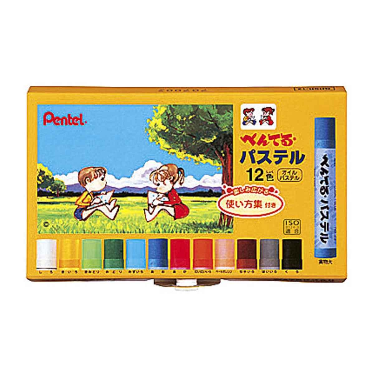 ぺんてる パス ぺんてるパステル セット 12色 GHSR-12