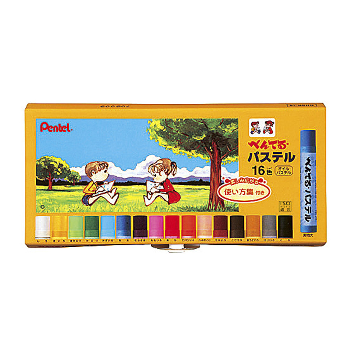 ぺんてる パス ぺんてるパステル セット 16色 GHSR-16