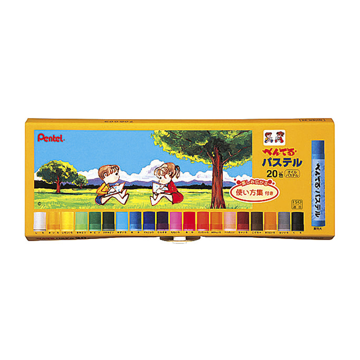 ぺんてる パス ぺんてるパステル セット 20色 GHSR-20