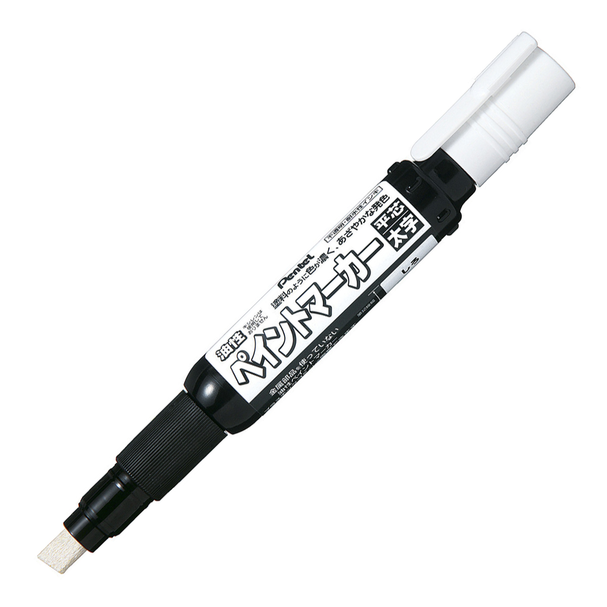 ぺんてる ペイントマーカー 太字 平芯 白 MWP30-W